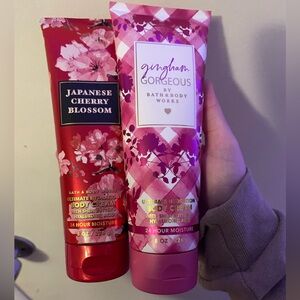 (2) Bath and Body works lotions